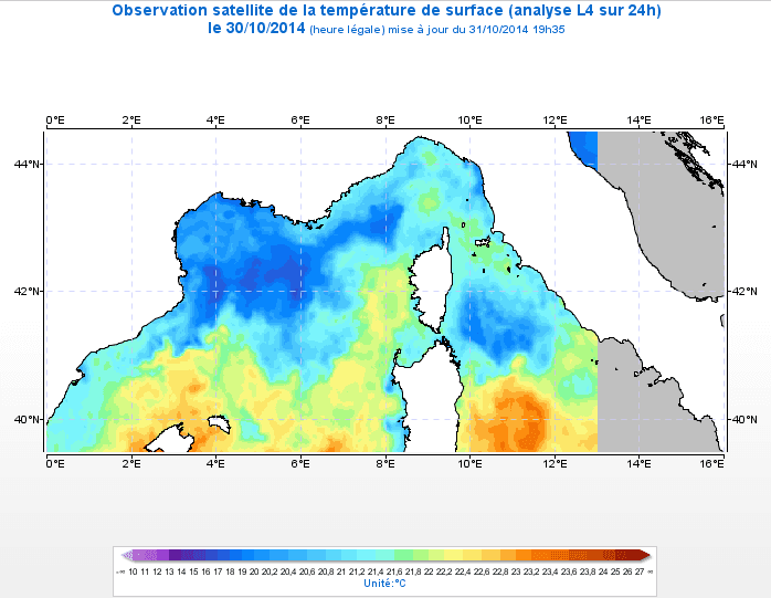 Image d'illustration pour Température de l'eau très élevée près des côtes françaises