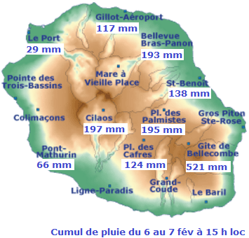 Image d'illustration pour Tempête tropicale Carlos sur La Réunion
