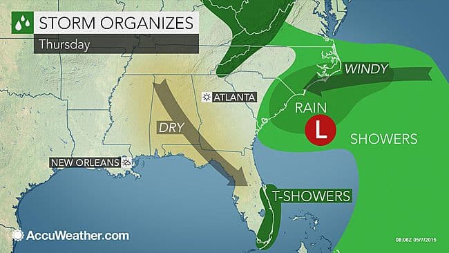 Image d'illustration pour Etats-Unis : Tornades et possible tempête tropicale Ana