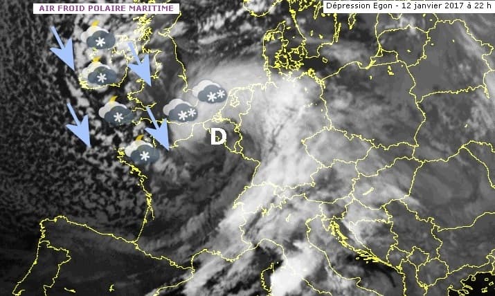 Image d'illustration pour La tempête Egon précède la neige et la vague de froid