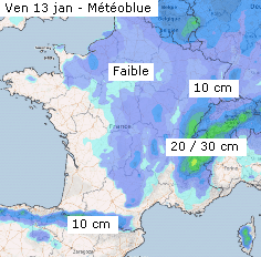 Image d'illustration pour La tempête Egon précède la neige et la vague de froid