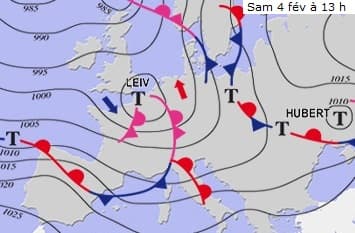 Image d'illustration pour Bilan des tempêtes Kurt, Leiv et Marcel début février
