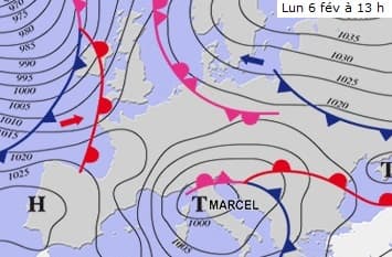 Image d'illustration pour Bilan des tempêtes Kurt, Leiv et Marcel début février
