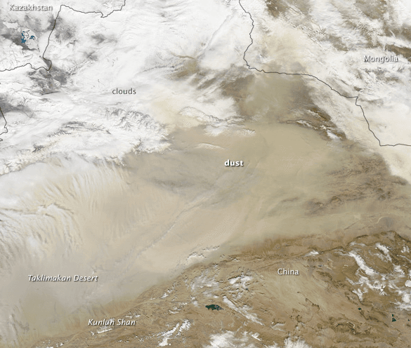 Image d'illustration pour Tempête et vent de sable au Moyen Orient, en Chine et... en Hautes Alpes ?