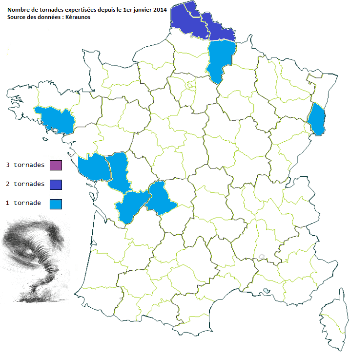 Image d'illustration pour Tornades en France : 11 cas déjà recensés