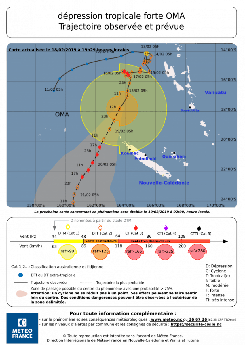 Image d'illustration pour Alerte cyclonique en Nouvelle Calédonie 