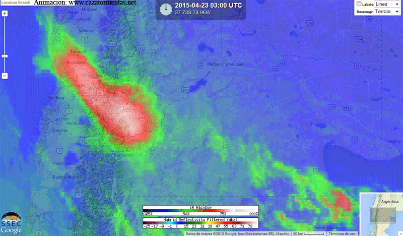 Image d'illustration pour Volcan Calbuco au Chili : pyrocumulonimbus et foudre volcanique